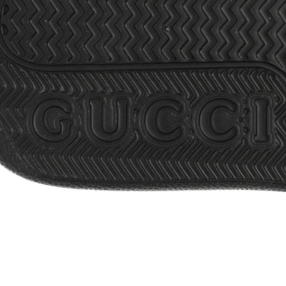 Gucci Calfskin GG Tennis Embossed Womens Platform 55mm Sneakers 38 Black White 8 of 9