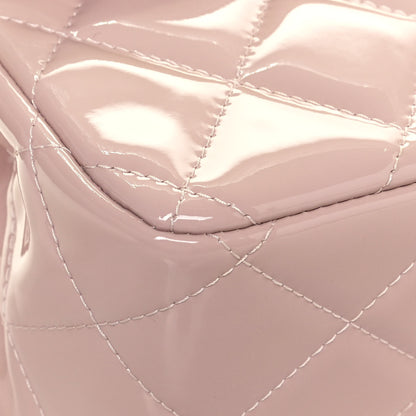 Chanel Patent Quilted Jumbo Double Flap Light Pink 8 of 11
