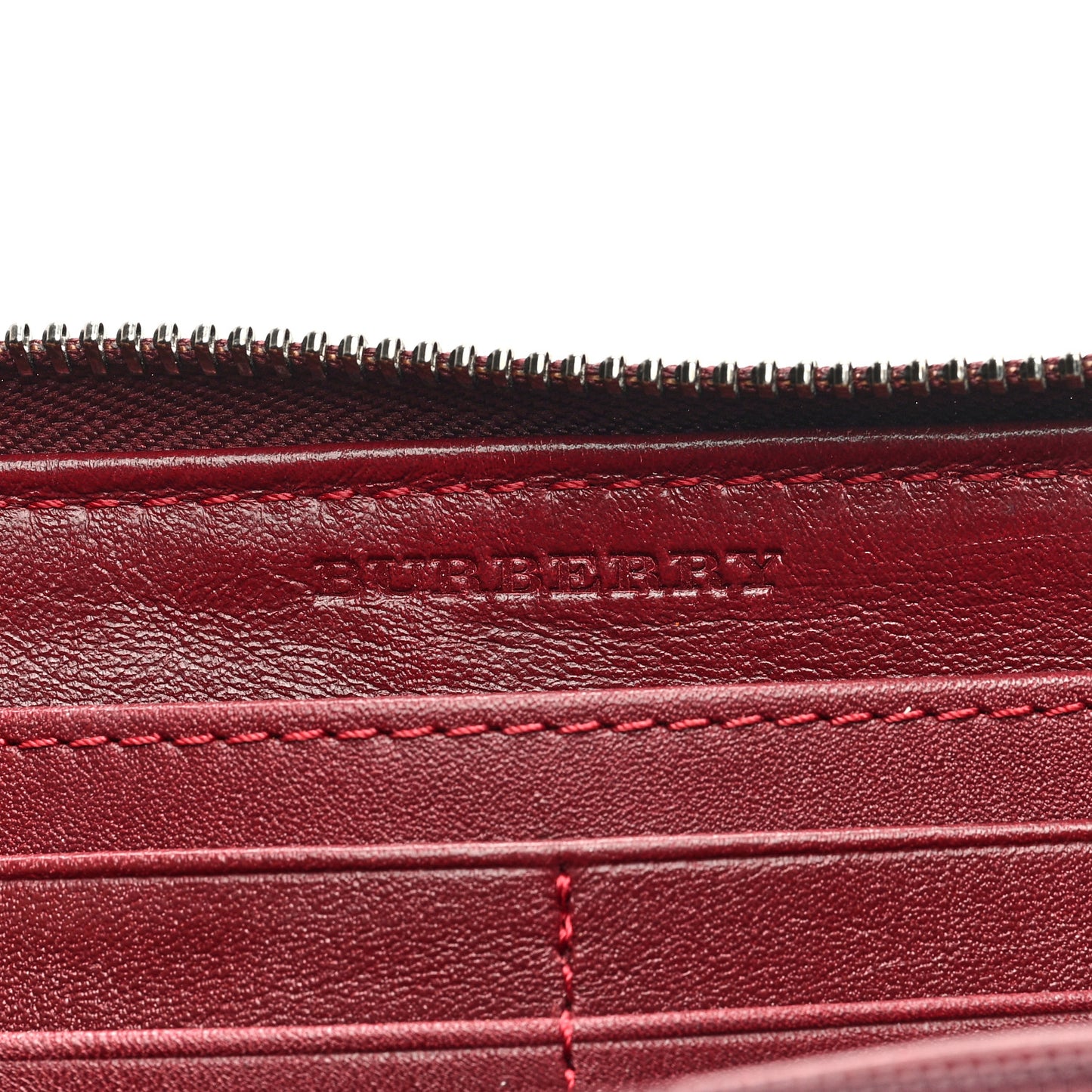 Patent Supernova Check Stars Large Zip Around Wallet Berry Red