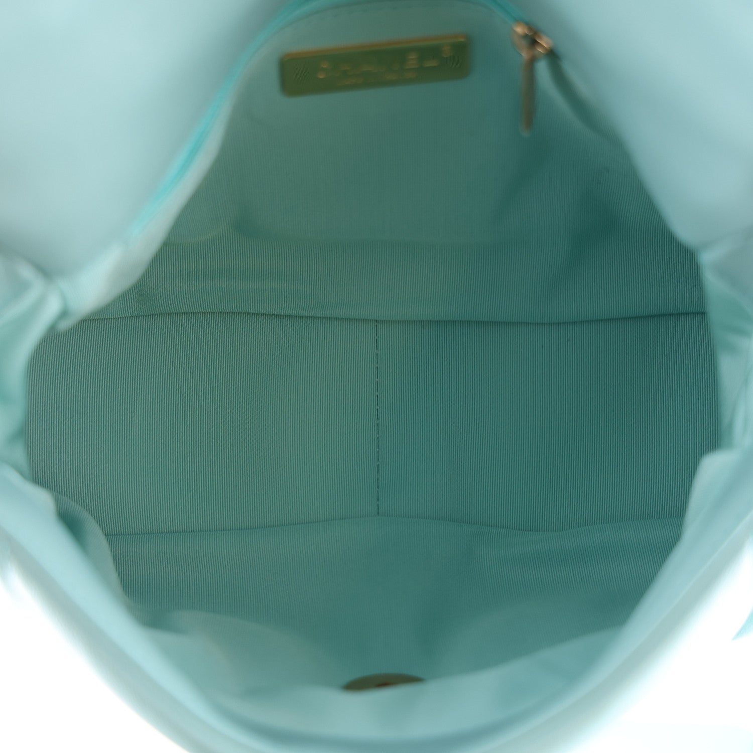 Chanel Goatskin Quilted Medium Chanel 19 Flap Light Blue 5 of 10