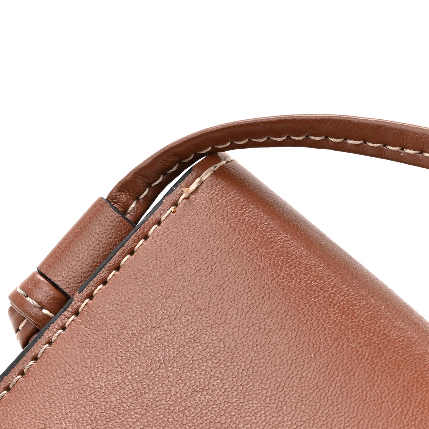 Calfskin Phone Pouch With Flap Tan