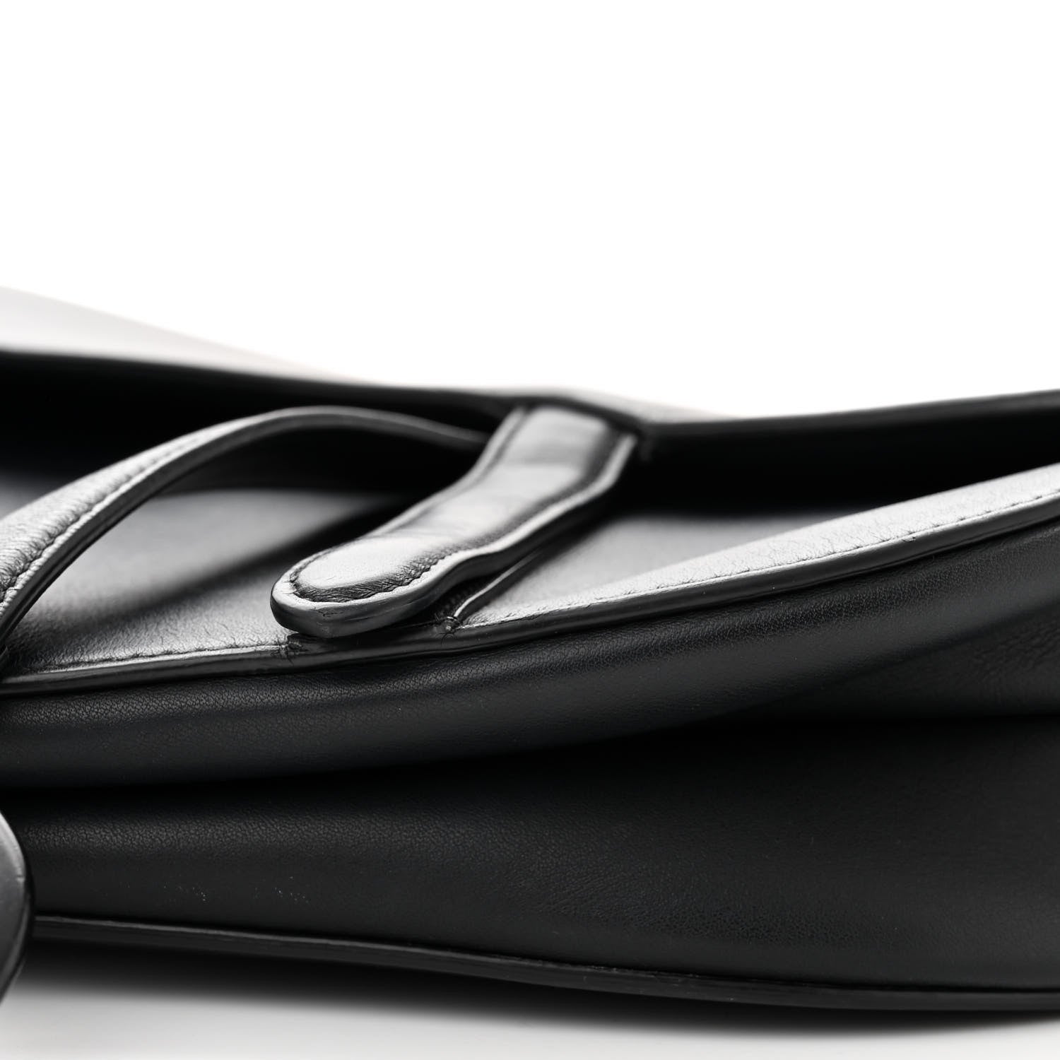 Christian Dior Ultra Matte Calfskin Saddle Bag Black 10 of 14