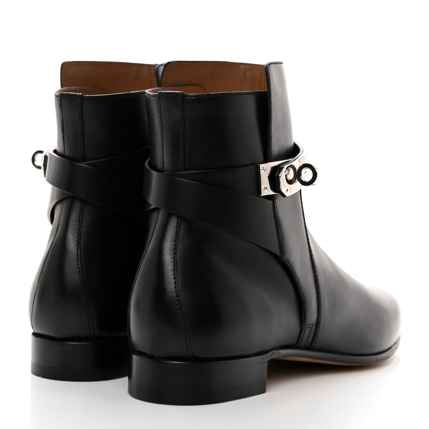 Hermes Calfskin Neo Ankle Boots 37 Black 4 of 9