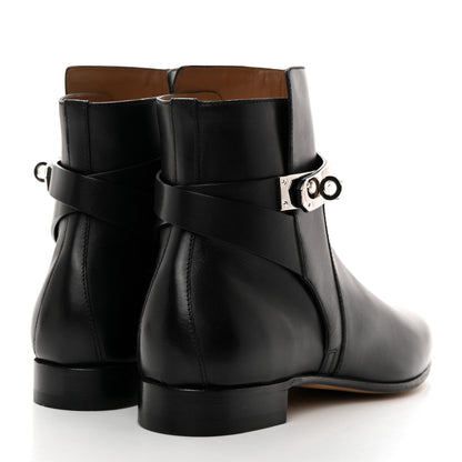 Hermes Calfskin Neo Ankle Boots 37 Black 4 of 9