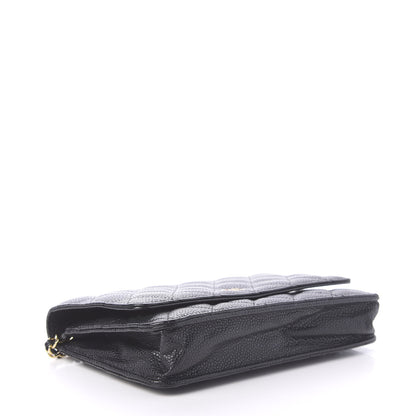 Chanel Caviar Quilted Wallet On Chain WOC Black 4 of 11