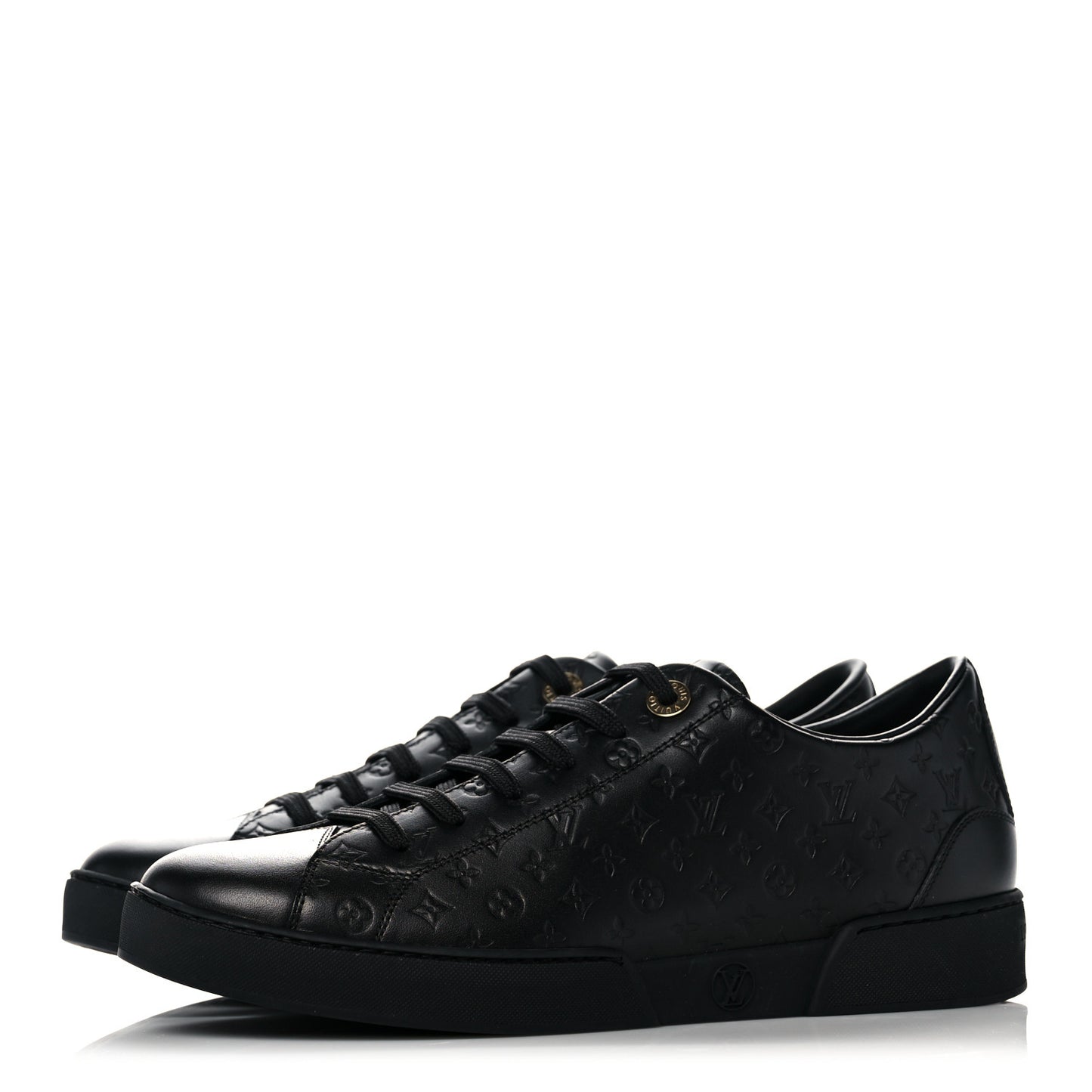 Monogram Calfskin Stellar Sneakers 37 Black