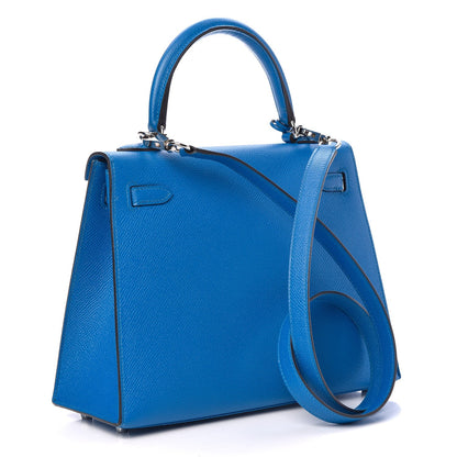 Hermes Epsom Kelly Sellier 25 Bleu Zanzibar 4 of 37