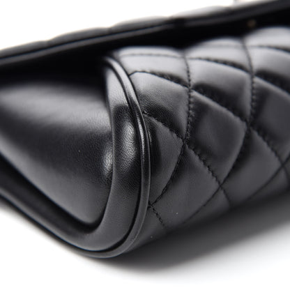 Chanel Lambskin Quilted Fold Up Again Clutch Black 6 of 11