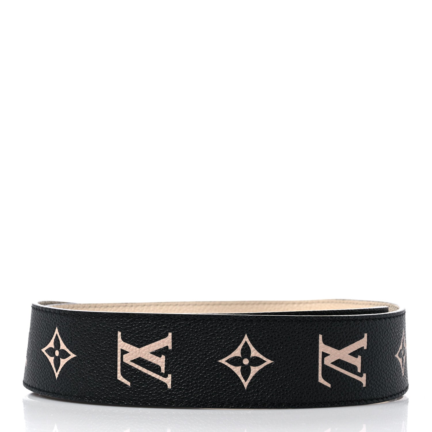 Louis Vuitton Empreinte Monogram Bandouliere Shoulder Strap Black Beige 2 of 5