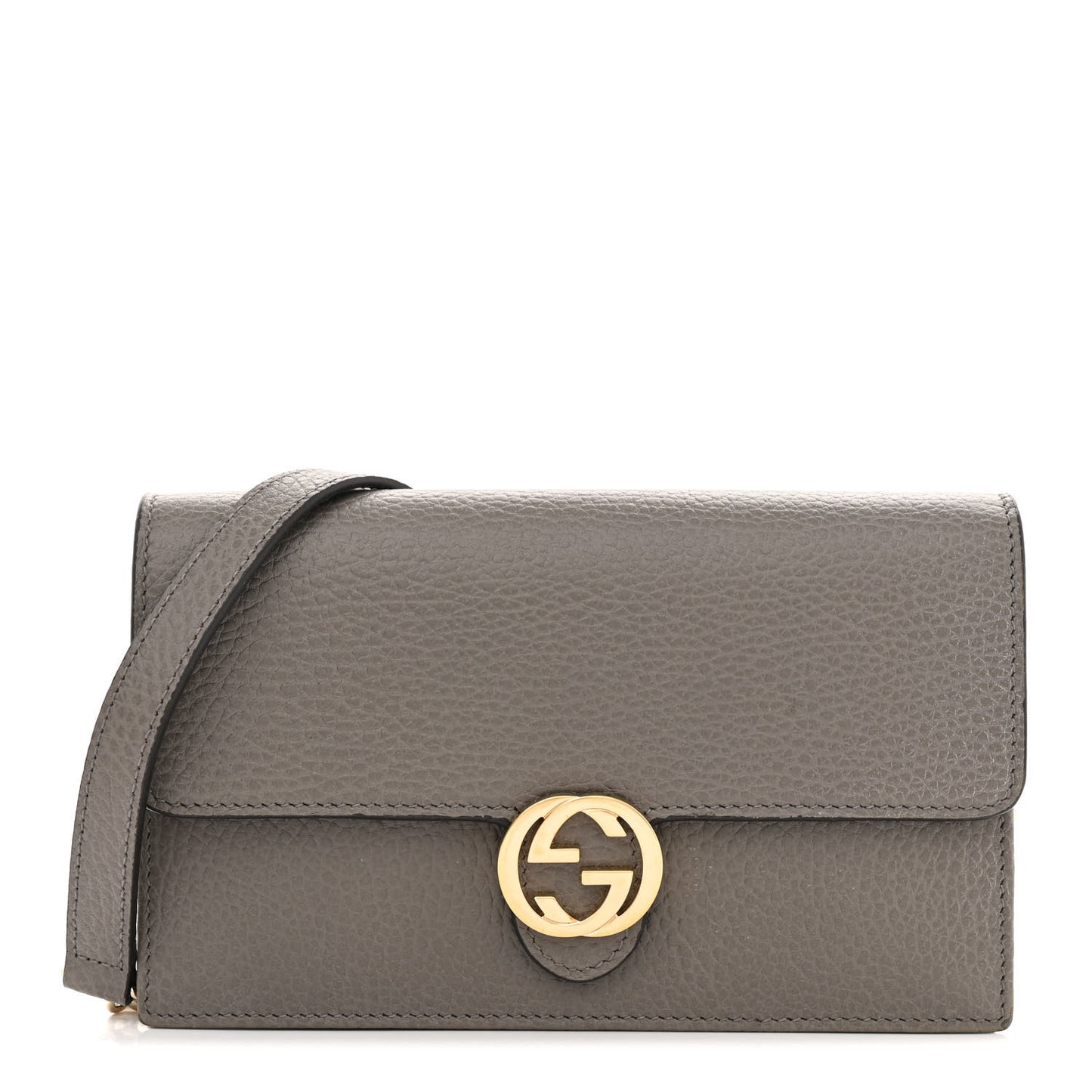 Dollar Calfskin Interlocking G Chain Wallet Loess