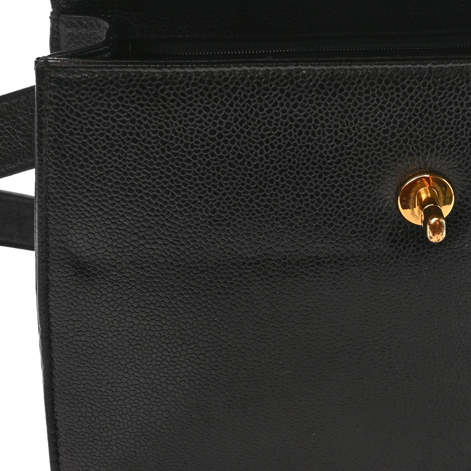 Chanel Caviar Flap Shoulder Bag Black 13 of 13