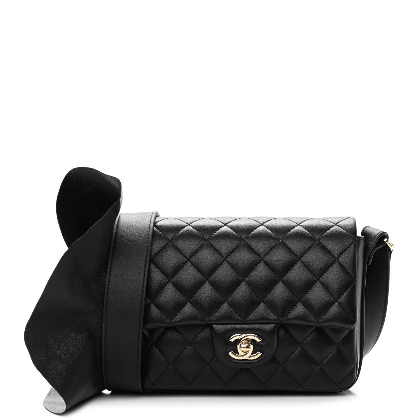 Calfskin Quilted Bolero De Chanel Flap Bag Black