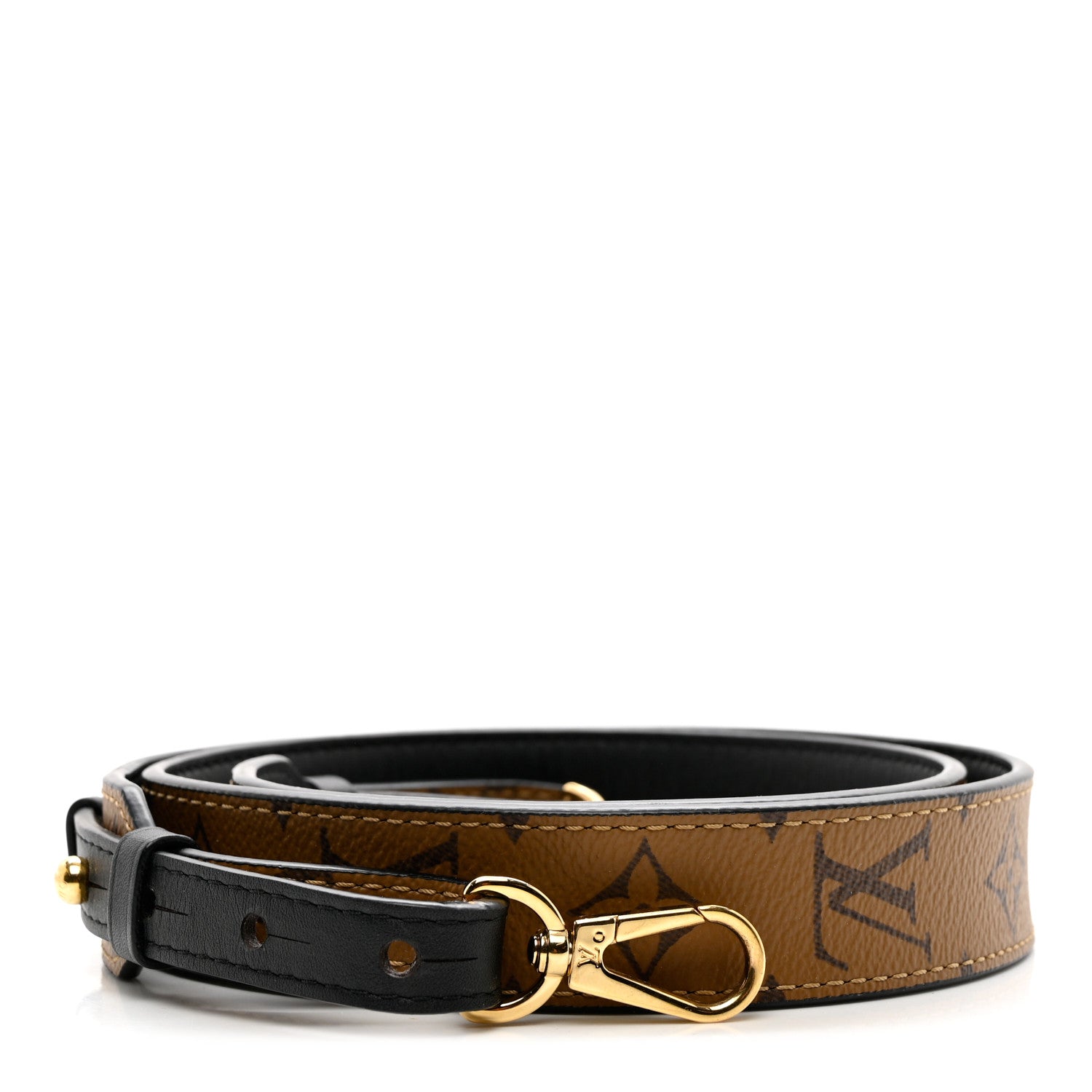 Louis Vuitton Reverse Monogram Bandouliere Shoulder Strap XL Black 1 of 4