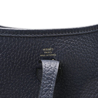 Hermes Taurillon Clemence Evelyne TPM Bleu Nuit 6 of 11