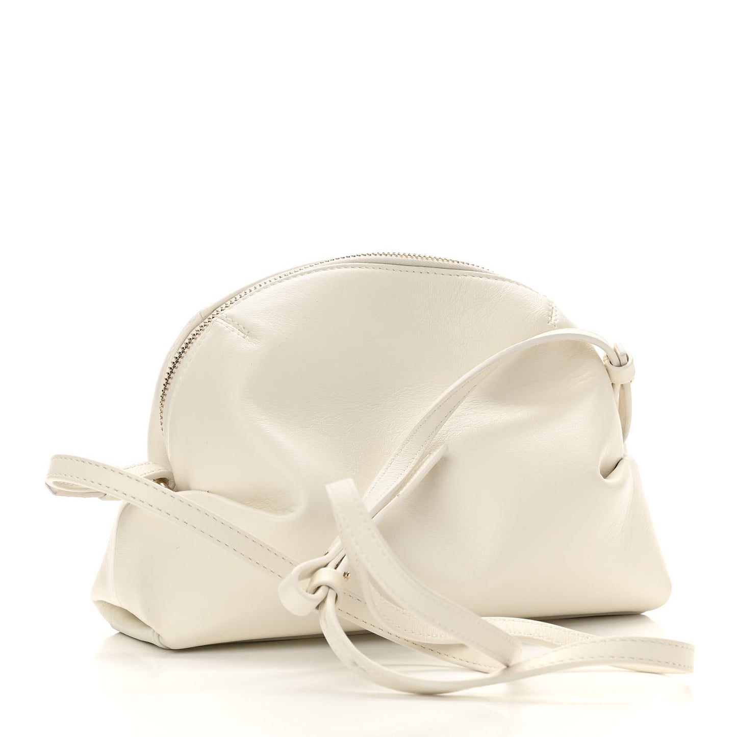 Calfskin Mini Judy Shoulder Bag White
