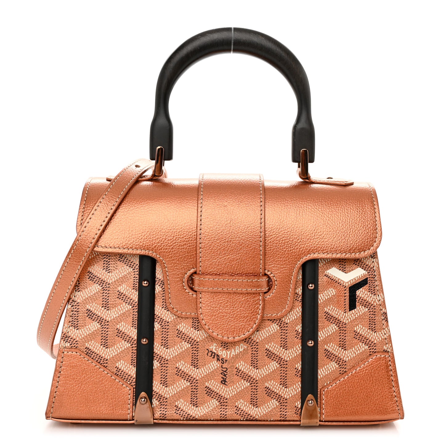 Goyardine Precious Metal Structure Mini Saigon Rose Gold
