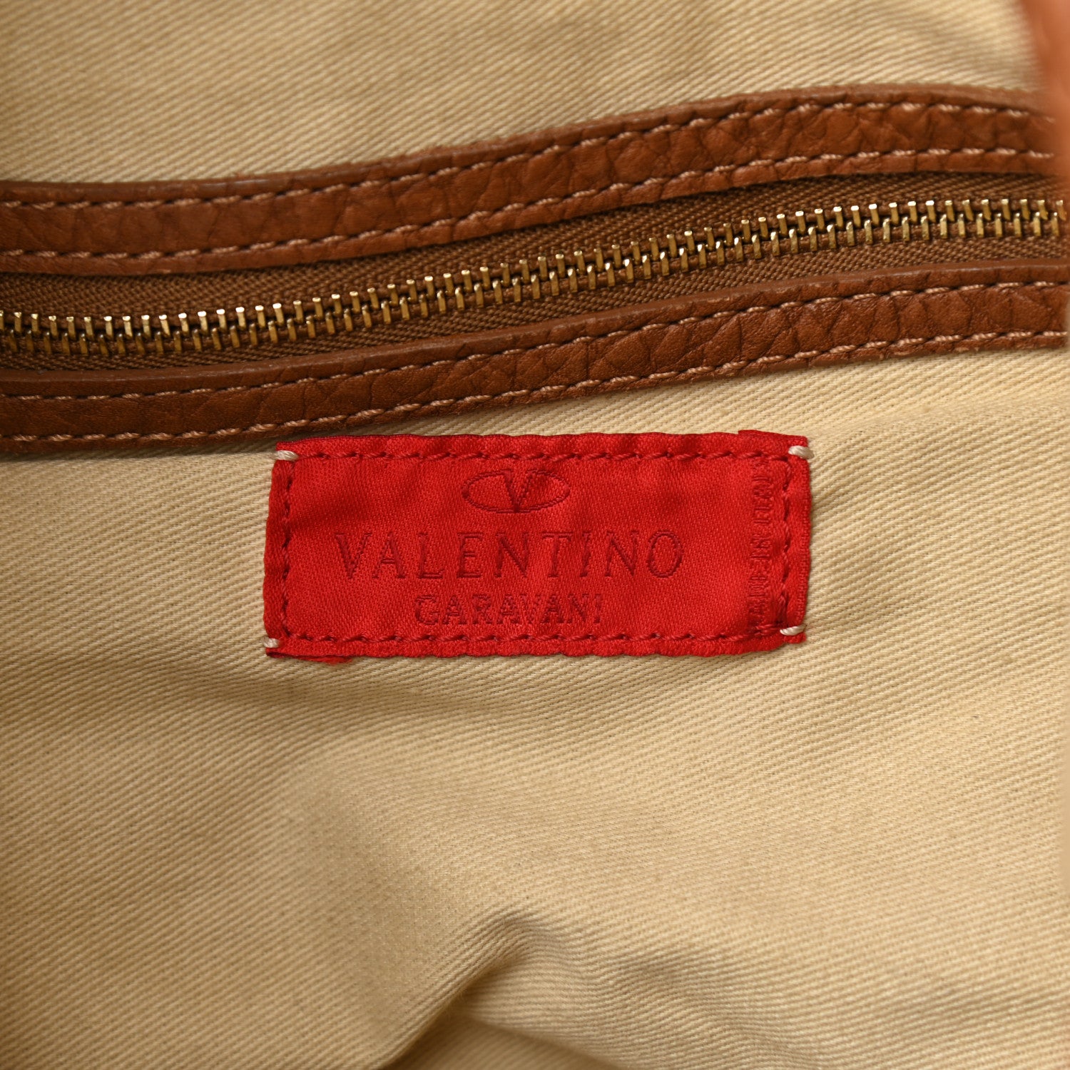 Valentino Garavani Calfskin Hobo Brown 6 of 17