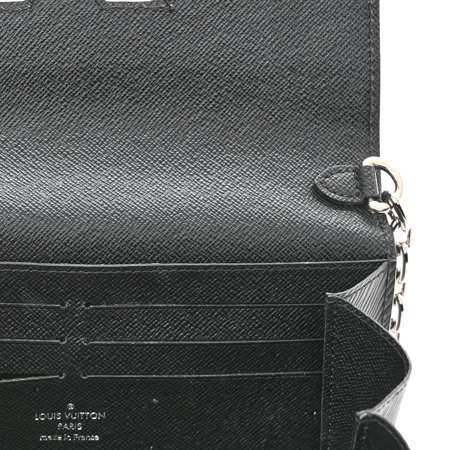 Epi Twist Chain Wallet Black
