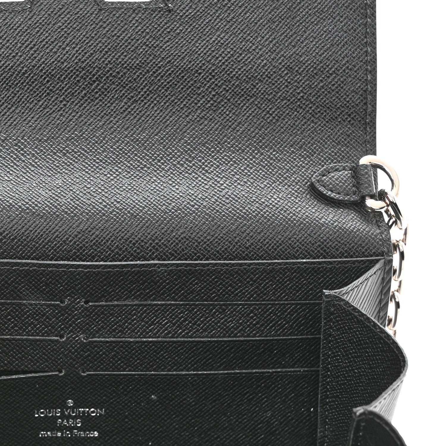 Louis Vuitton Epi Twist Chain Wallet Black 10 of 11