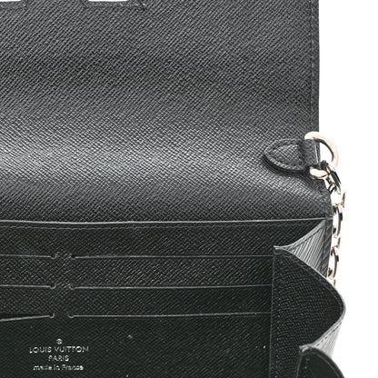 Louis Vuitton Epi Twist Chain Wallet Black 10 of 11
