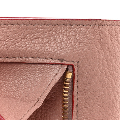 Miu Miu Goatskin Madras Love Envelope Wallet Black Orchidea 9 of 11