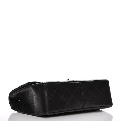 Chanel Lambskin Quilted Jumbo Single Flap Black 4 of 13