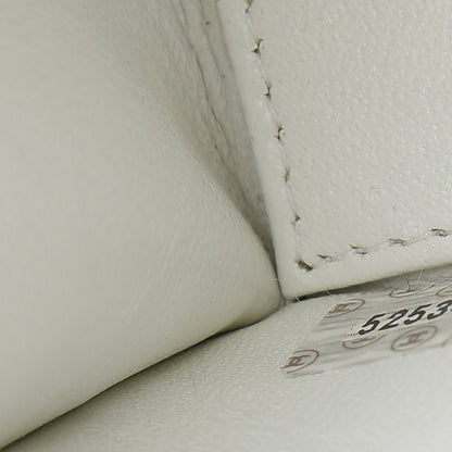 Chanel Caviar Stitched Flap Shoulder Bag White 8 of 14