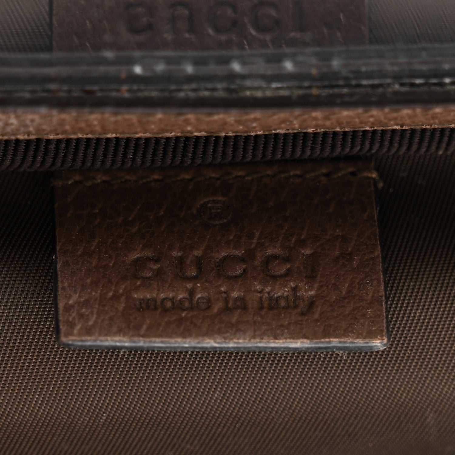 Gucci GG Supreme Monogram Textured Calfskin Web Ophidia Vanity Cosmetic Case Beige Ebony New Acero 6 of 8