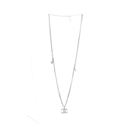 Chanel Crystal Pearl Star CC Necklace Pearly White 2 of 5