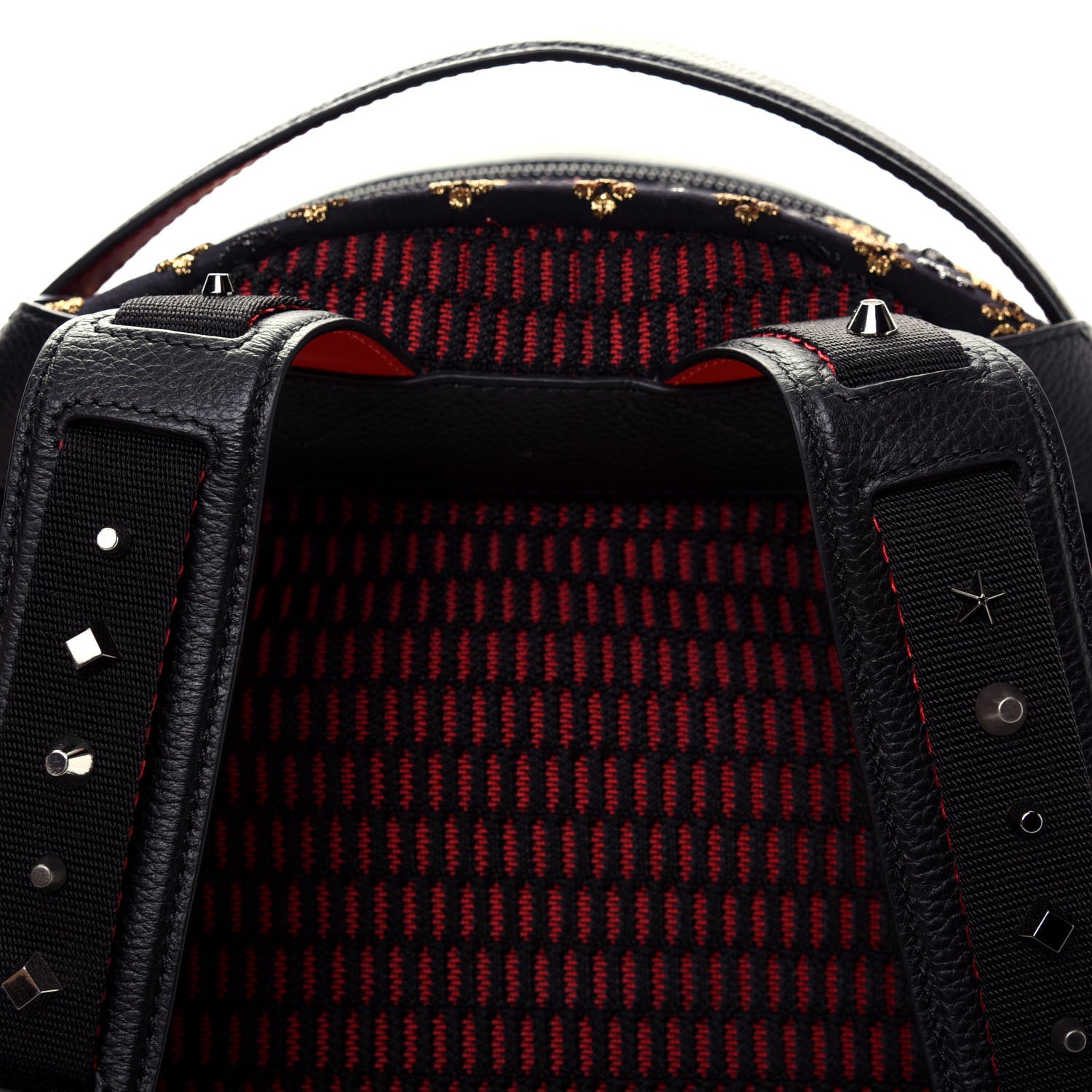 Christian Louboutin Jacquard Canvas Backloubi Backpack Black 10 of 10