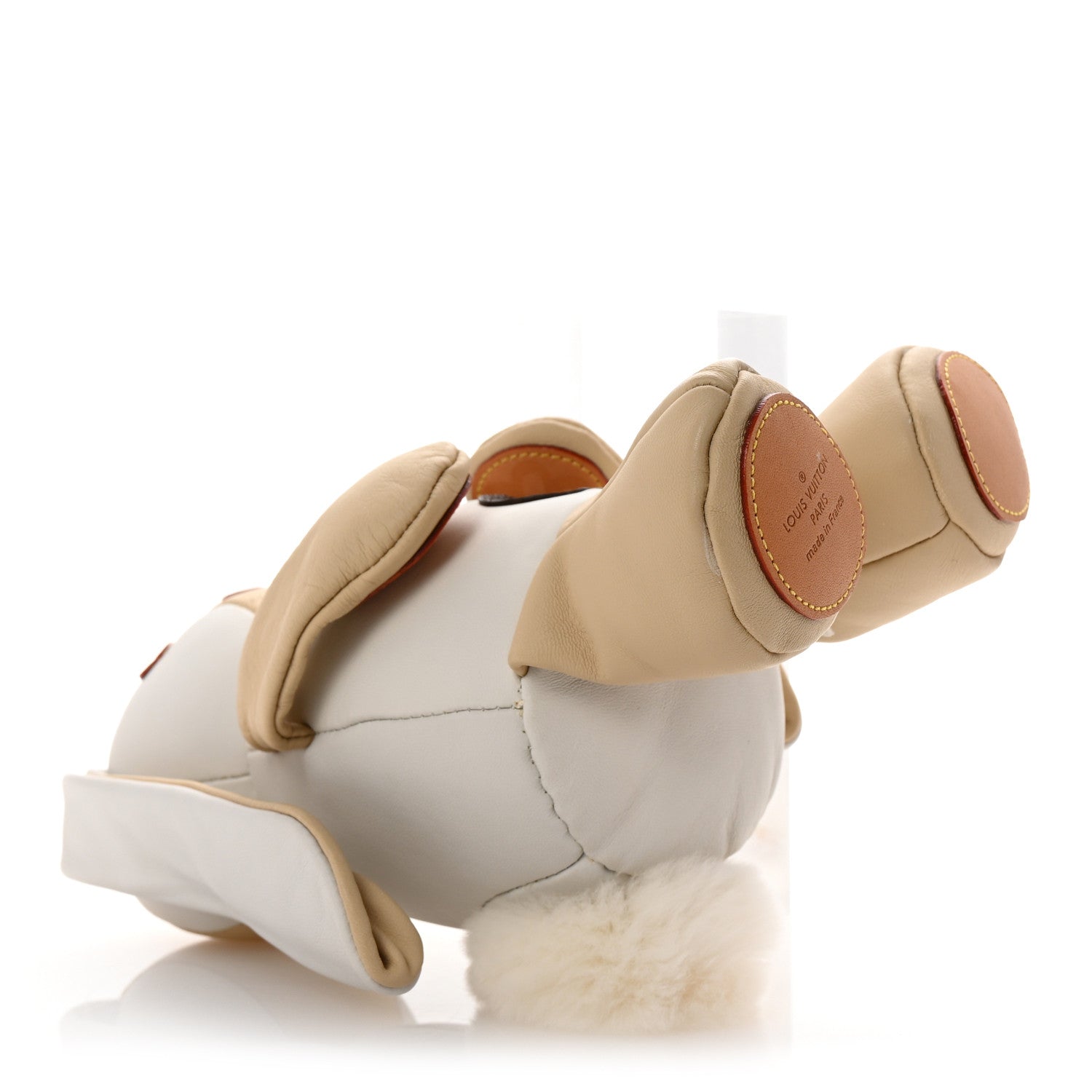 Louis Vuitton Calfskin Monogram Doudou Lewis Rabbit Beige 4 of 11