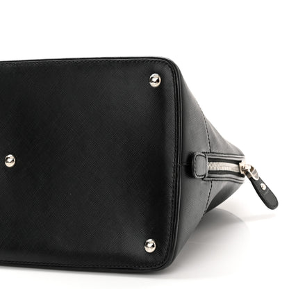 Salvatore Ferragamo Hammered Calfskin Darina Convertible Satchel Black 9 of 9