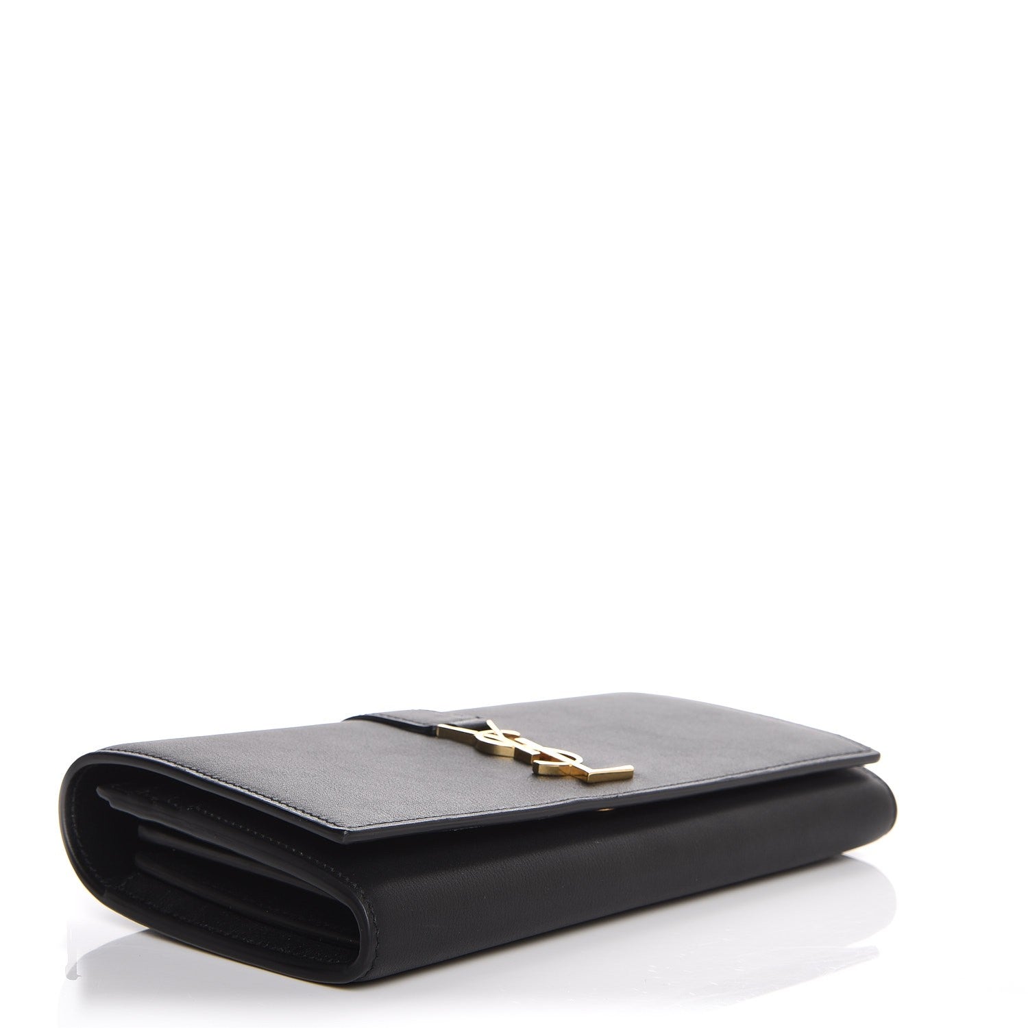 Saint Laurent Calfskin Monogram Large Flap Wallet Black 4 of 7
