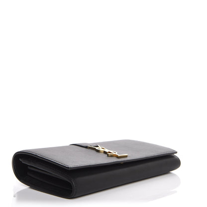 Saint Laurent Calfskin Monogram Large Flap Wallet Black 4 of 7