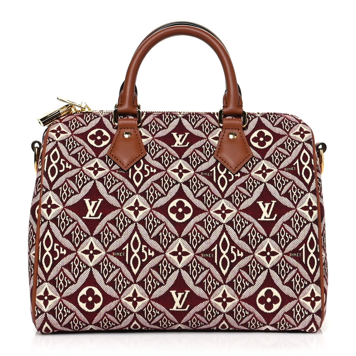 Louis Vuitton Jacquard Since 1854 Speedy Bandouliere 25 Bordeaux 1 of 11