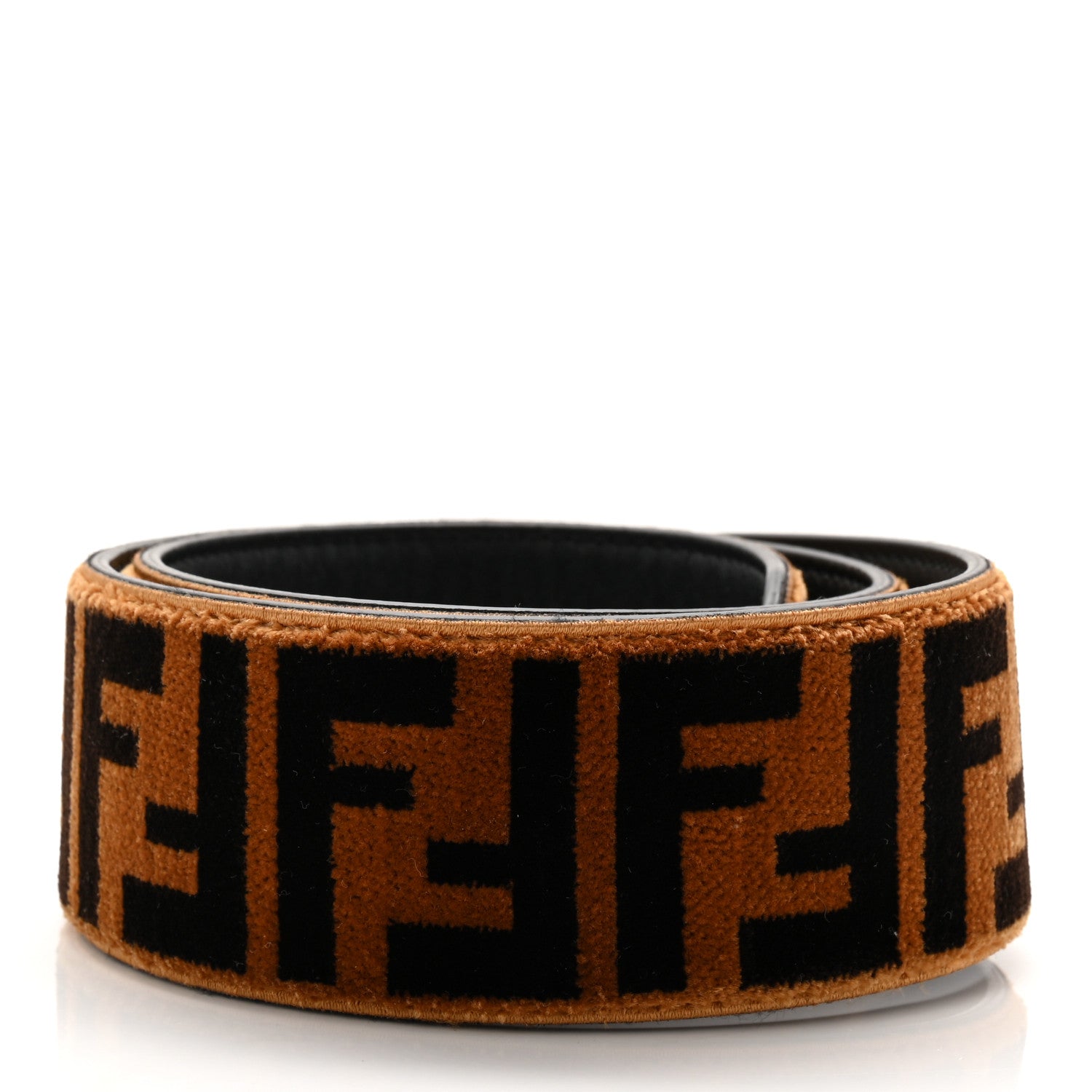 Fendi Velvet Tapestry FF Strap You Tobacco 2 of 6