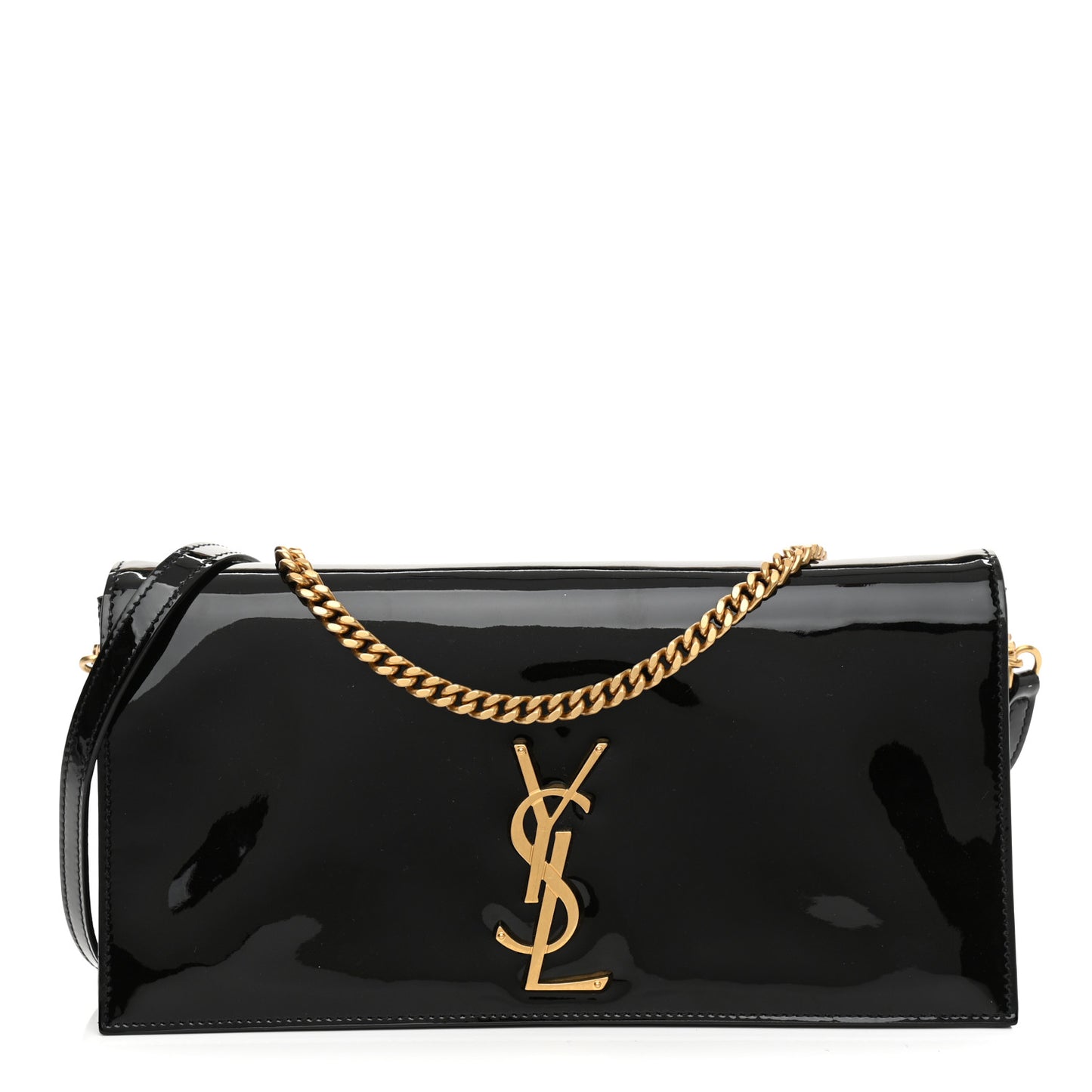 Patent Medium Monogram Kate 99 Black
