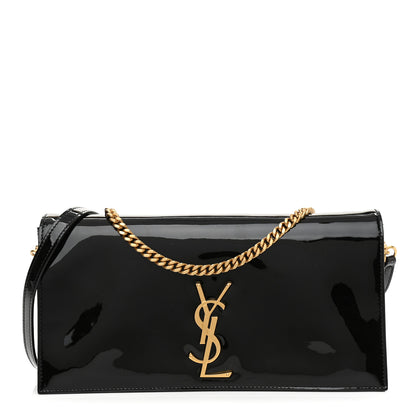 Saint Laurent Patent Medium Monogram Kate 99 Black 1 of 9
