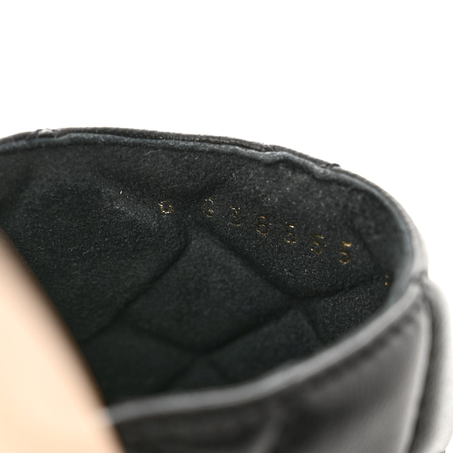 Lambskin Quilted CC Wedge Sandals 38 Black