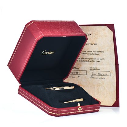 Cartier 18K Yellow Gold Small LOVE Bracelet 17 5 of 5