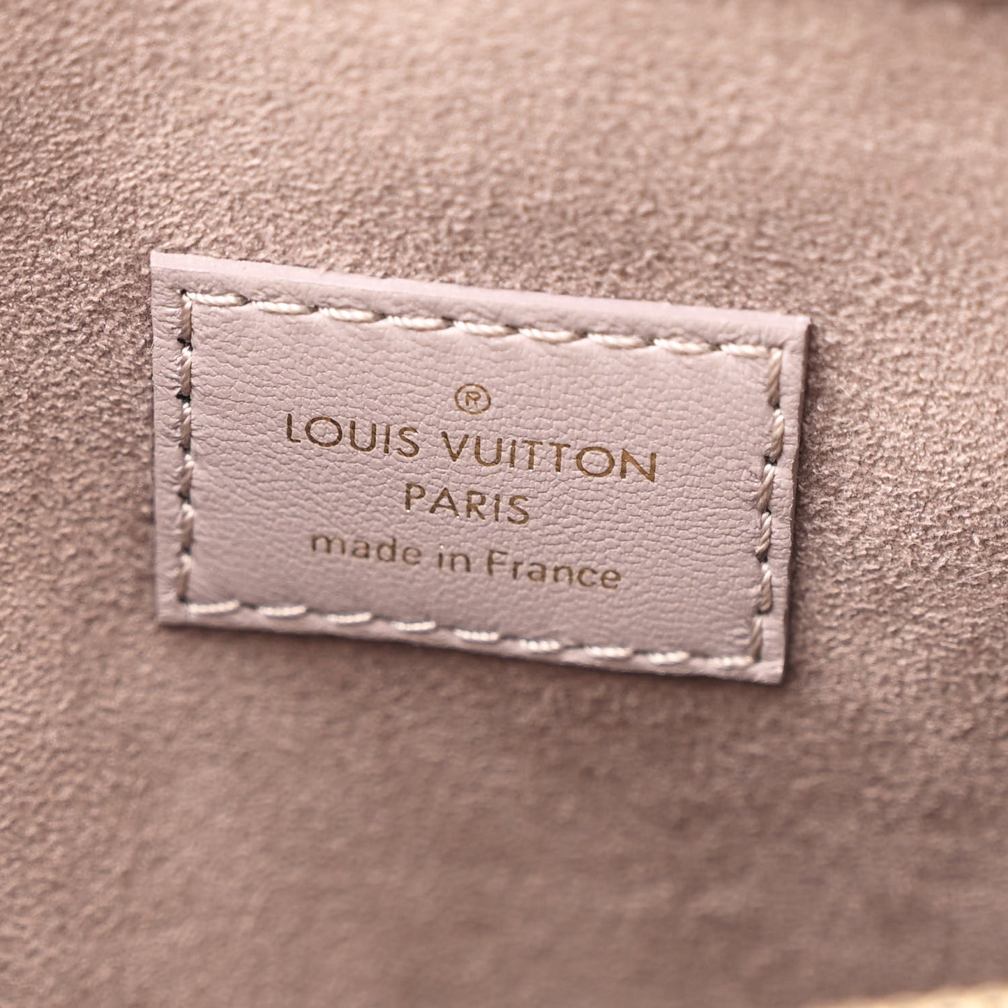 Lambskin Embossed Monogram Coussin PM Gris