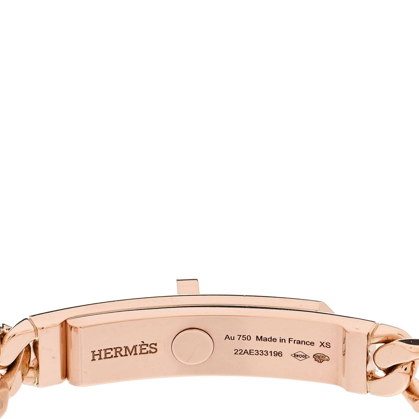 18K Rose Gold Diamond PM Kelly Chaine Bracelet XS