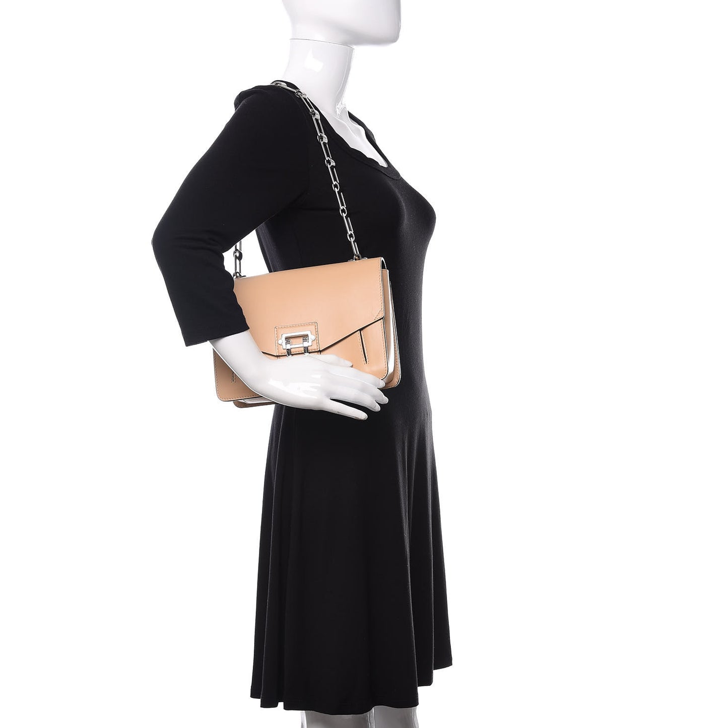 Calfskin Hava Shoulder Bag Warm Sand