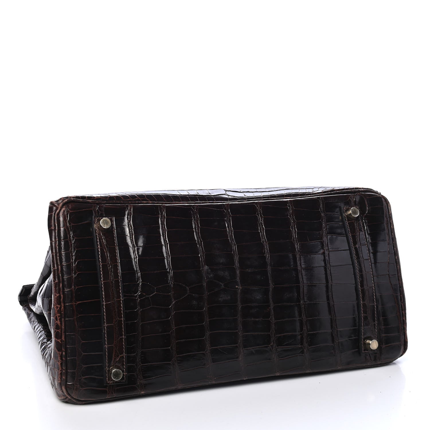 Hermes Shiny Porosus Crocodile Birkin 35 Cocoan 4 of 31