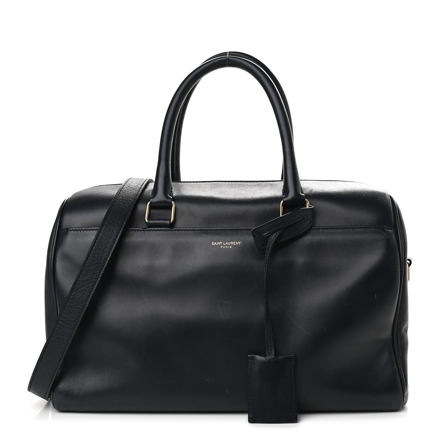Saint Laurent Calfskin Classic Duffle 6 Navy 1 of 10