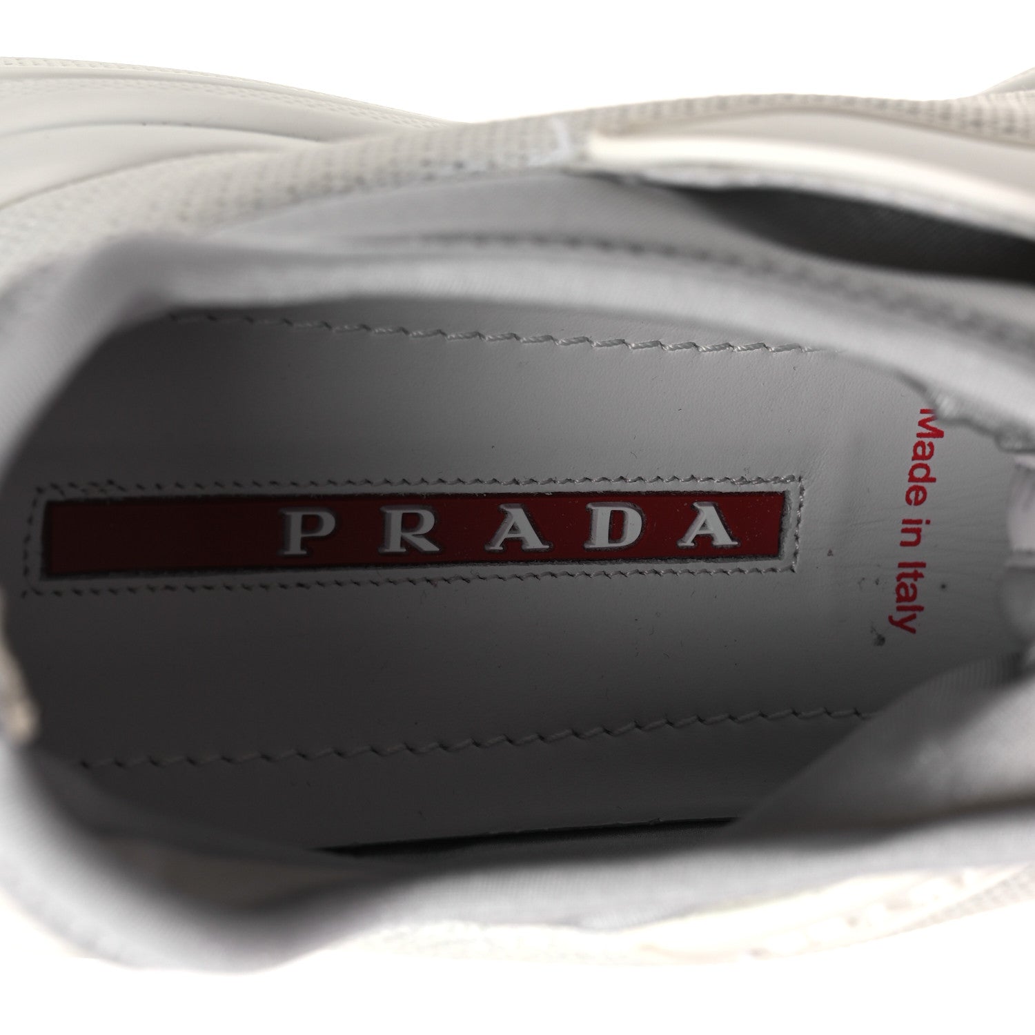 Prada Mesh Neoprene America's Cup 45mm Womens Sneakers 37.5 White Alluminio 9 of 11
