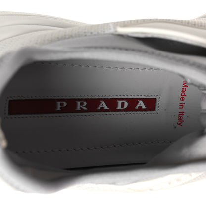Prada Mesh Neoprene America's Cup 45mm Womens Sneakers 37.5 White Alluminio 9 of 11