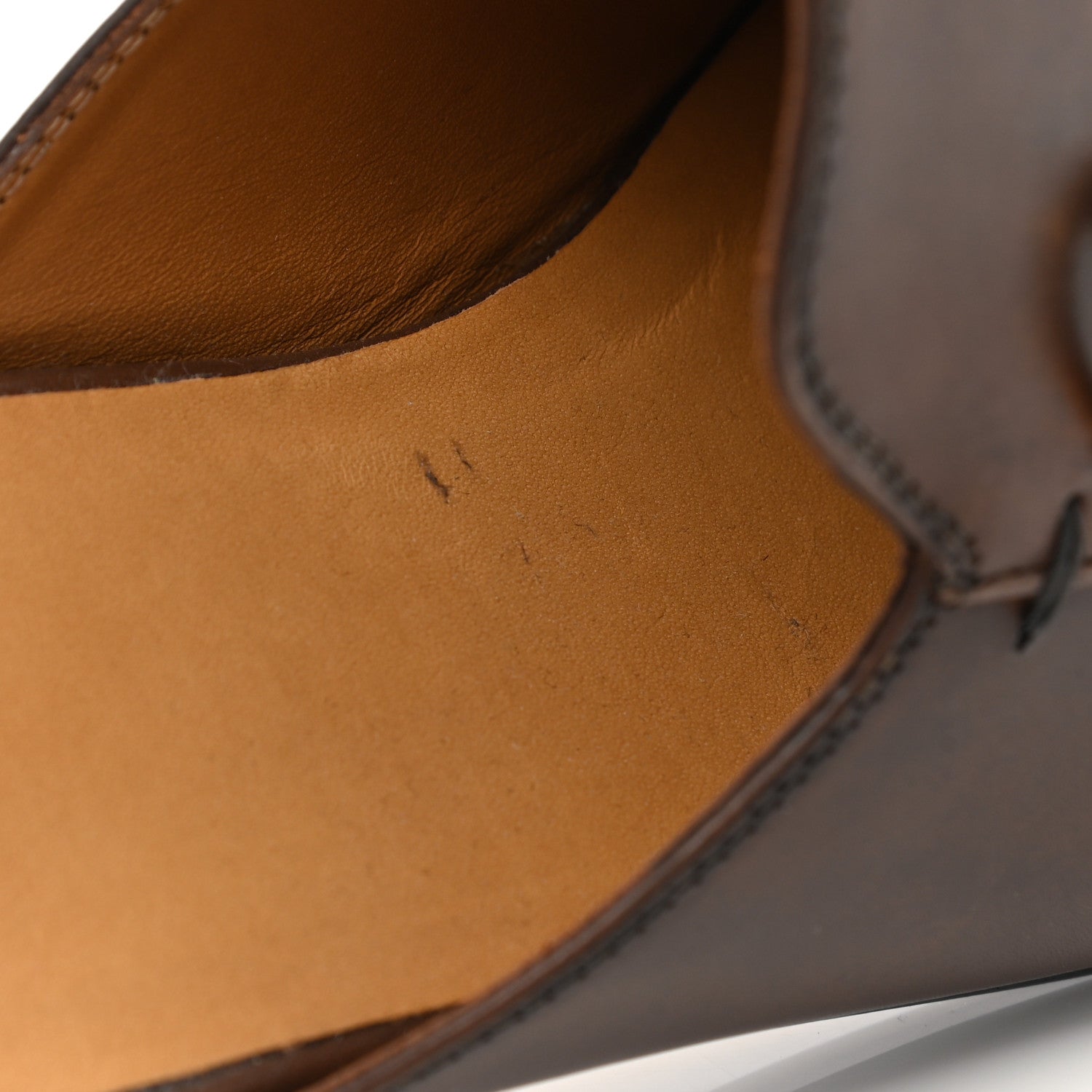 Gucci Calfskin Womens Princetown Slippers 39 Fondente Brown 8 of 10