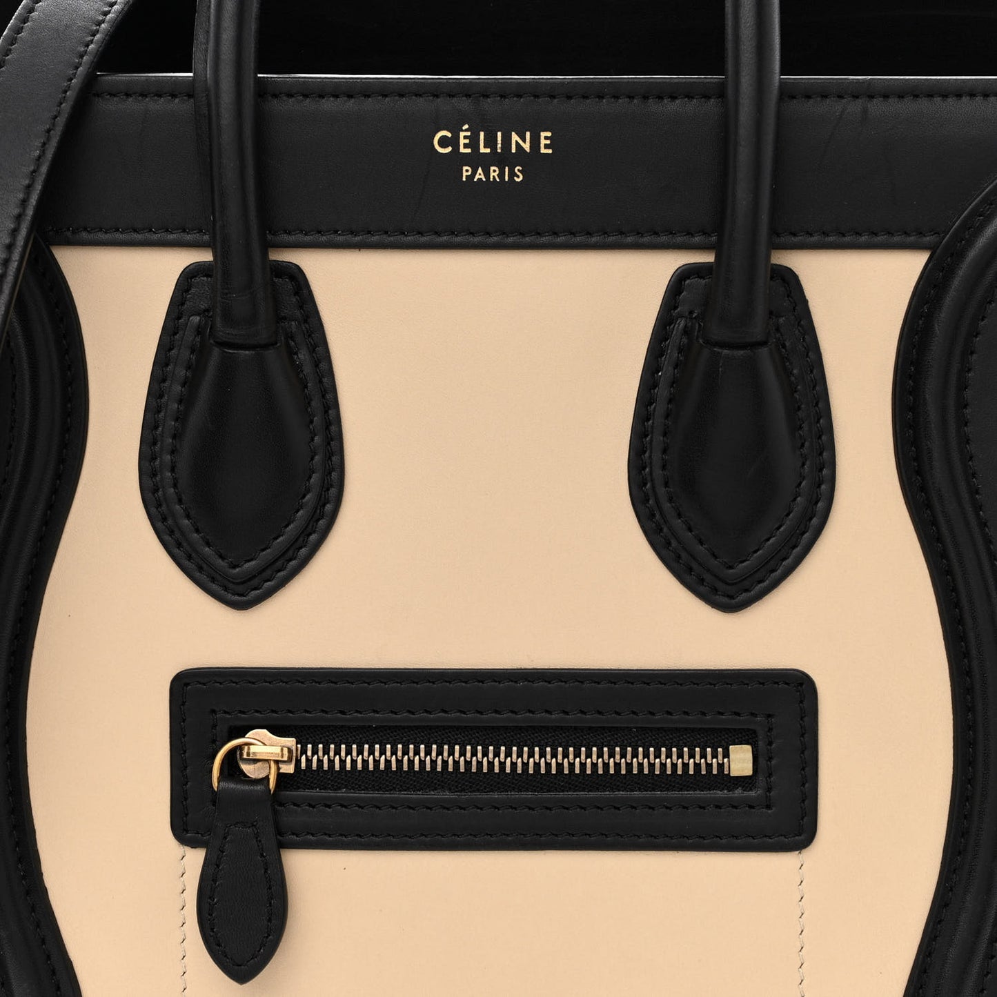 Smooth Calfskin Nano Tri-Color Luggage Seashell