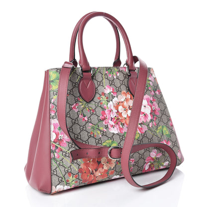 Gucci Soft GG Supreme Monogram Blooms Top Handle Bag Beige Multicolor Dry Rose 3 of 9